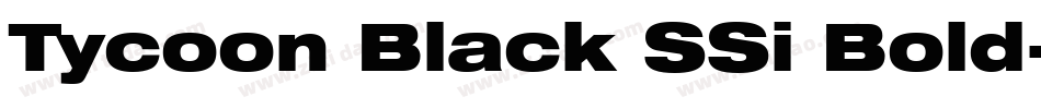 Tycoon Black SSi Bold字体转换